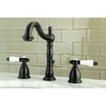 thumbnail image 2 of Kingston Brass KB1975BPL Bel-Air Widespread Bathroom Faucet with Plastic Pop-Up, Oil Rubbed Bronze, 2 of 4