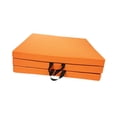 thumbnail image 4 of Colaxi Three Fold Folding Exercise Mat Core Workout Home Gym for Women Men Easy to Store Foldable Flooring Gymnastics Mat Orange, 4 of 8