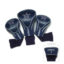 Team Golf NFL Dallas Cowboys Contour Golf Club Velour-Lined Head Covers, 3 Pack