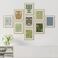 thumbnail image 3 of PixonSign Framed Canvas Print Wall Art Set - William Morris Flower Patterns Poster Art - Set of 9 Nature Botanical Floral Classic Bohemian Wall Décor for Home Decoration - 8"x10" Natural, 3 of 5