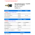 thumbnail image 2 of Water Temperature Sensor - Compatible with 2008 - 2016 BMW X6 2009 2010 2011 2012 2013 2014 2015, 2 of 2