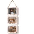 thumbnail image 1 of shiyou-Dogs Wall Picture Frame 5x7 Collage 3 Photo Frame Picture Gallery with String Husky Dog Shepherd Dog or Pet Picture Frames Memorial Display Frame on Ropes Gifts for Wall for Home and Office……, 1 of 4