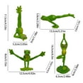thumbnail image 3 of Set of 4 Creative Resin Yogas Frogs Figurine Decors 4 Different Yogas Pose Frogs Sculpture Statue Collectible Figurines, 3 of 8