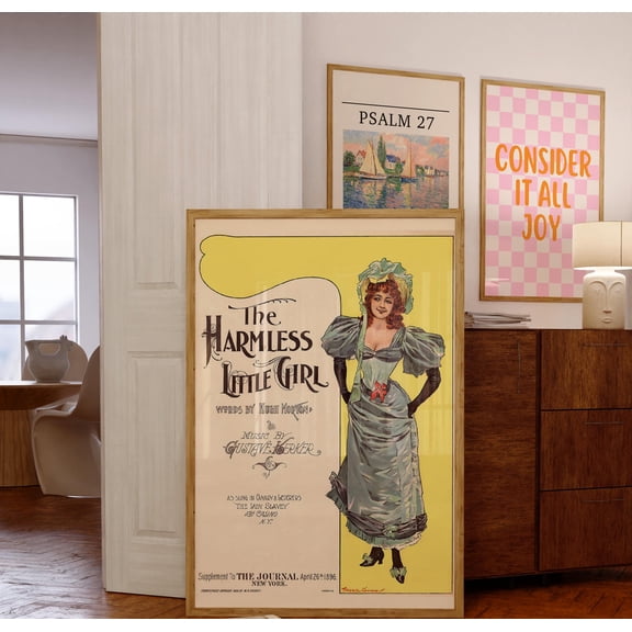 Vintage Poster Wall Artvintage Advert Print Musical Poster Vintage Poster Art Wall Decor Vintage Print , Poster Only