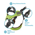 thumbnail image 4 of Gooby Escape Free Memory Foam Harness - Green, Large - Escape Free Step-In Harness with Memory Foam for Small Dogs and Medium Dogs Indoor and Outdoor use, 4 of 5