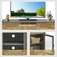thumbnail image 3 of YYAo TV Stand, Television Console Table,Entertainment Center,TV Stand Entertainment Center for TVs up to 65 Inch with Storage Cabinets-Gray, 3 of 10