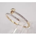 thumbnail image 2 of 1.00Ct Round Cut Lab-Created Diamond Women's Nail Design Ring 14k Yellow Gold Plated Silver, 2 of 5