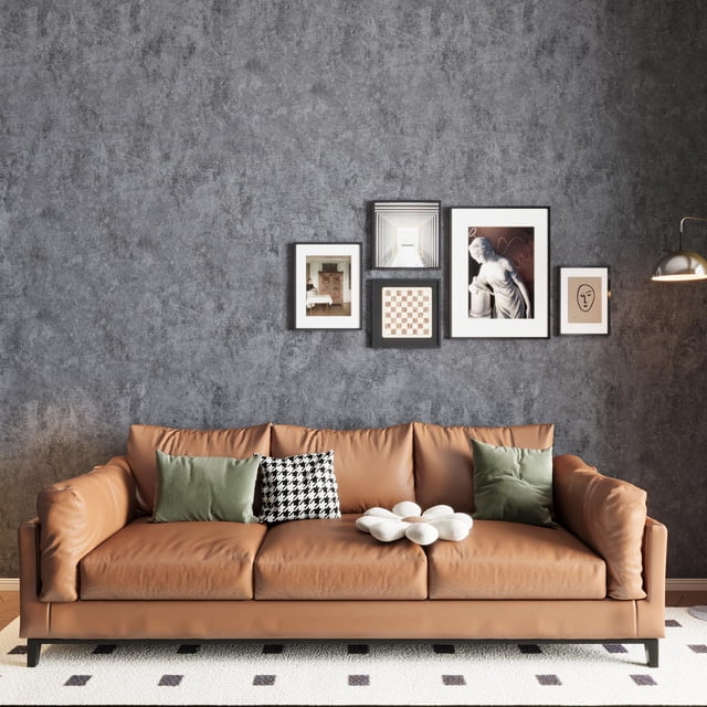 Papel pintado 3yecao, 16 × 591 cm, hormigón gris azulado extra grueso