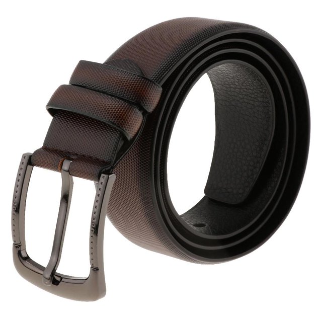 Cinturones de cuero para hombre de moda Cinturones de correa de cintura Pin Hebilla de aleación Cinturones de pantalones café Colcomx Correa de la hebilla de la correa del Pin