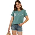 thumbnail image 3 of Sherrylily Women Dandelion Print T Shirts Cute Graphic Tees Cotton Tee Tops, 3 of 5