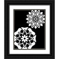 thumbnail image 1 of Robinson, Tamara 20x24 Black Ornate Wood Framed with Double Matting Museum Art Print Titled - Black and White Mandala III, 1 of 4