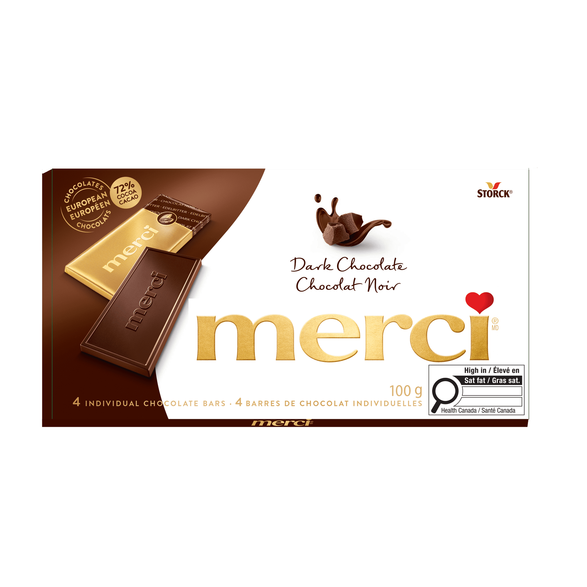 merci® Chocolate bars - Dark 72% - Walmart.ca