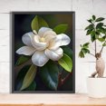 thumbnail image 1 of Cuadros Decorativos Pintura de diamante 5D DIY taladro redondo completo Magnolia decoración del hogar arte artesanal (LP589) DQrwqpou embutido en tela, 1 of 7