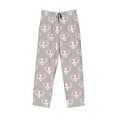 thumbnail image 6 of Uemuo Beautiful Rabbit1 Pattern Men's Wide Leg Palazzo Lounge Pants with Pockets Light Weight Loose Comfy Casual Pajama Pants-Medium, 6 of 9