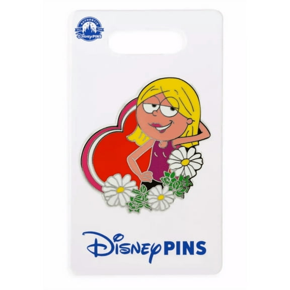 Disney Parks Lizzie McGuire Flowers Heart Pin New With Card