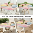 thumbnail image 7 of Pastel Cloud Starry Sky Round Fitted Tablecloth with Elastic Edge,Dining Table Cover Waterproof,Outdoor Round Tablecloth for Camping,Dining,Indoor and Outdoor, 7 of 7