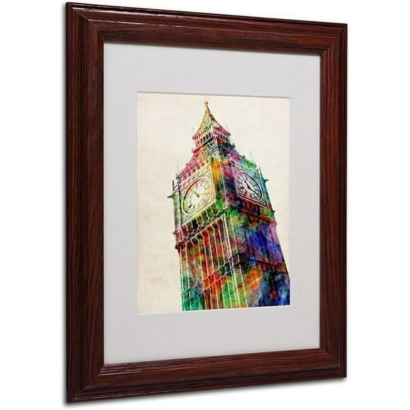 Trademark Art 'Big Ben' Matted Framed Art by Michael Tompsett