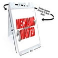 thumbnail image 2 of Mechanic Wanted (24" X 36") Standard A-Frame Signicade, Includes Decal Applied To Stand, 2 of 4