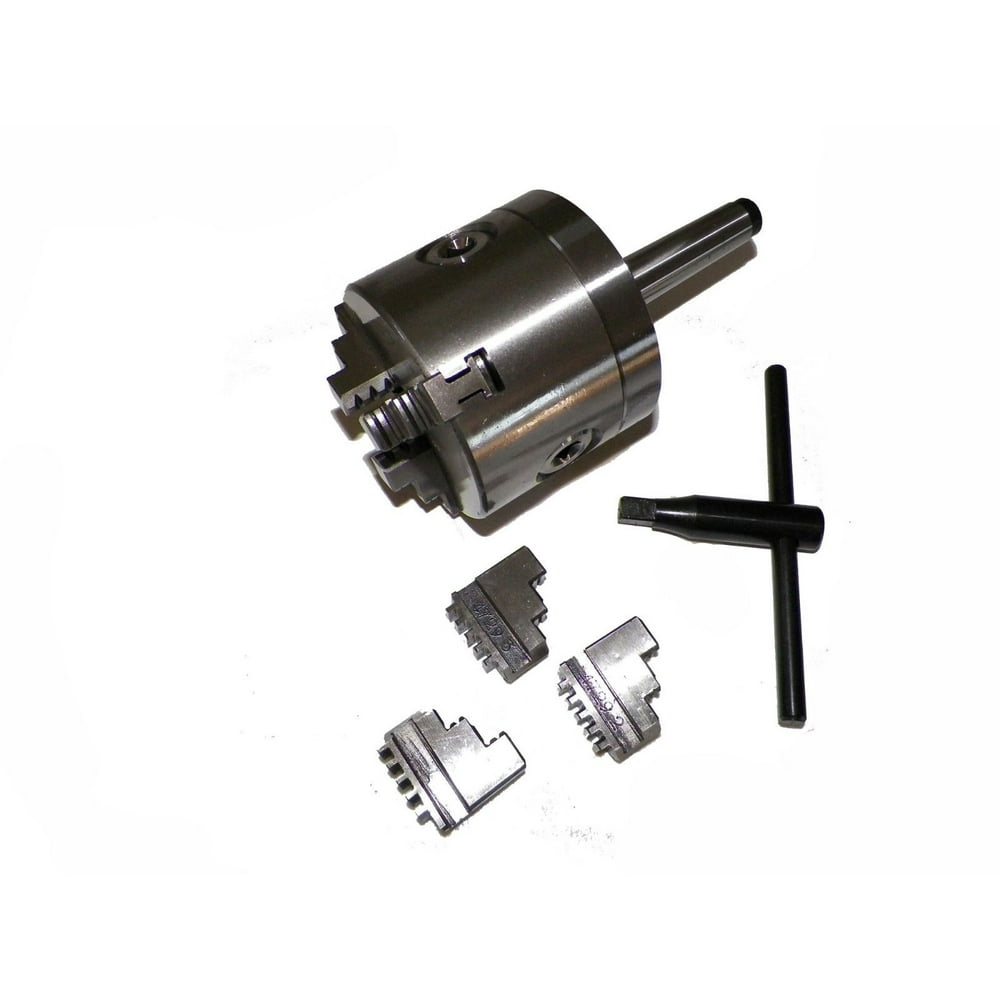 Z LIVE CENTER 3" 3 Jaw Precision Lathe Chuck with MT3 Shank (Non