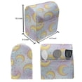 thumbnail image 5 of Moon Lounger Chair Bag, Crescent Moon Stars Fantasy Color Gradient Background, High Capacity Storage with Handle Container, Lounger Size, Multicolor, by Ambesonne, 5 of 5