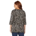 thumbnail image 2 of Catherines Women's Plus Size Easy Fit 3/4-Sleeve V-Neck Tunic, 2 of 4