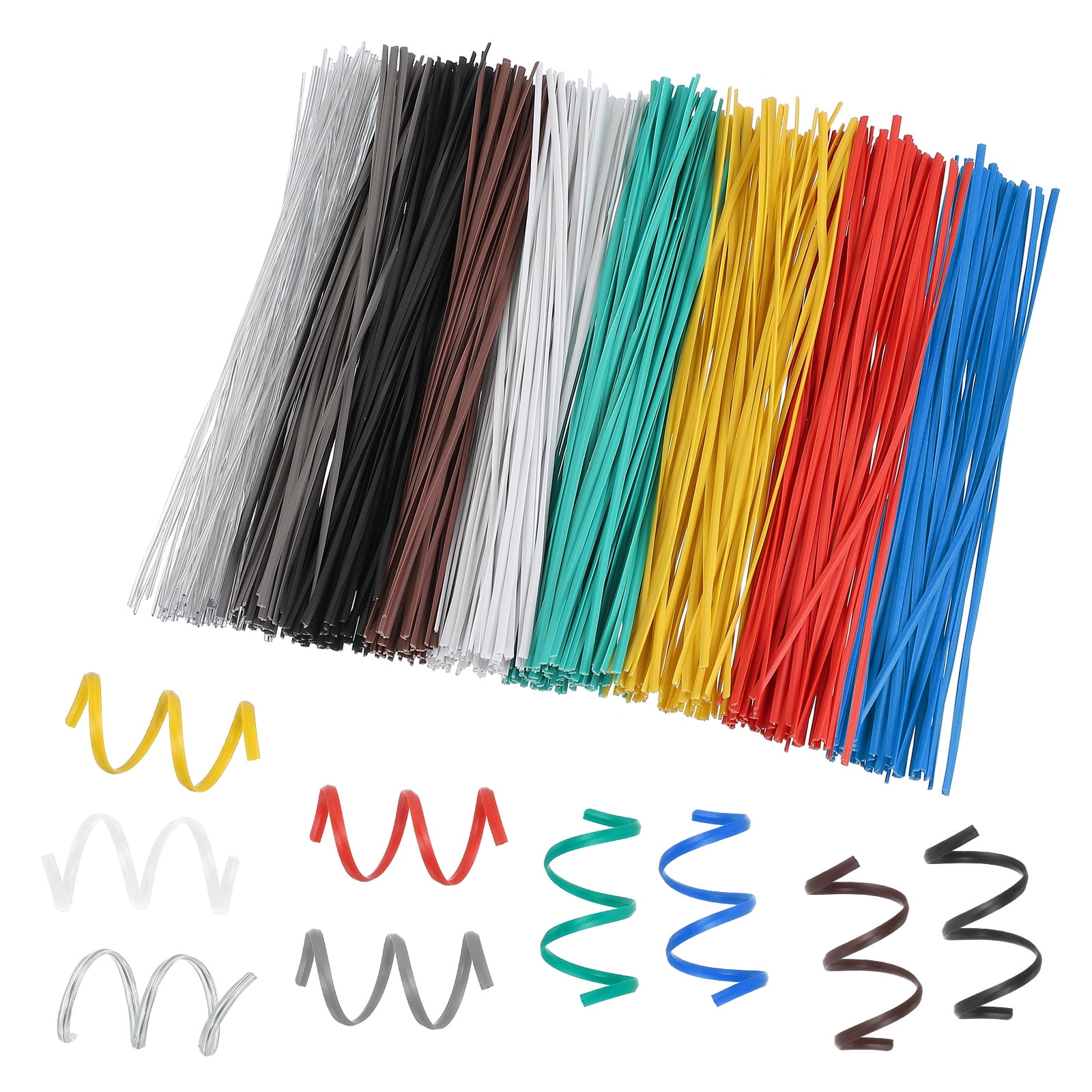 Uxcell 4 Inch Twist Ties, Metallic Twist Ties, Reusable Plastic Coated Twist Ties for Bakery, Candy Bags, Coffee Bags, Goodie Bags, 1200 Pack, Brown