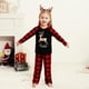 thumbnail image 4 of Conjunto de pijamas familiares a juego para Navidad, pijamas a cuadros para mascotas, bebés, niños, papá y mamá., 4 of 5