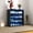 Black, variant on Oufan Shoe Box with RGB LED Light, Wooden Stackable Shoe Storage Box with Glass Door, Shoe Storage Bin Shoe Display Case for Sneakers, White