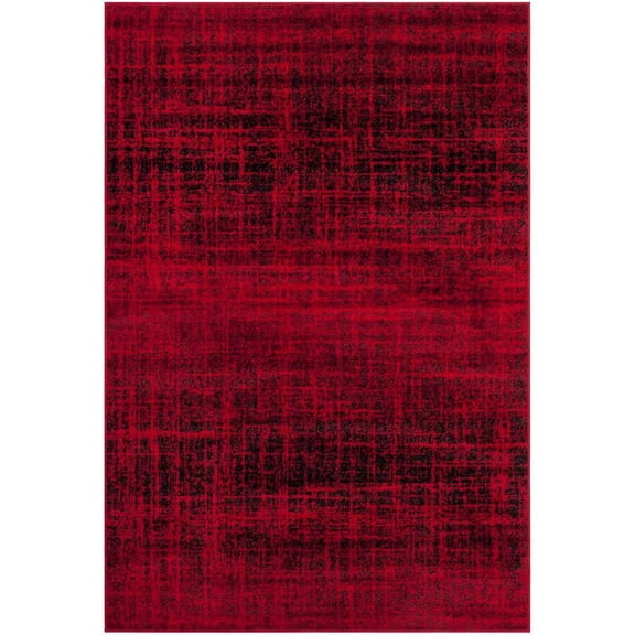 SAFAVIEH Adirondack Kiersten Abstract Faded Area Rug, Red/Black, 5'1" x 7'6"