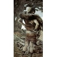 thumbnail image 2 of Tissot, James 9x14 Black Ornate Wood Framed with Double Matting Museum Art Print Titled - Nimrod, 2 of 4
