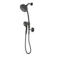 thumbnail image 2 of MOEN 28586BL Attract with Magnetix 6-Spray 6.75 in. Dual Shower Head and Adjustable Handheld 1.75 GPM with Slidebar in Matte Black, 2 of 4