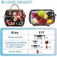 thumbnail image 4 of Biwat Lunch Bags for Women Insulated Lunch Box for Women, Leakproof Lunch Kit Wide Open Food Container Cooler Bag for Work,Picnic,Floral, 4 of 4