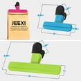 thumbnail image 5 of JEEXI Assorted Chip Bag Clips + 1 Magnetic Clip - Large / Medium Size, Vary Sizes Fresh Food Bag Clips Plastic Heavy Seal Grip Photo File Clamps, Durable Plastic, Multi Color Bag Clips (10 Pack), 5 of 9