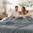 thumbnail image 6 of Utopia Bedding Cool Grey Fleece Blanket Queen Size Fuzzy Plush Anti-Static Microfiber Bed Blanket (90x90 Inch), 6 of 7
