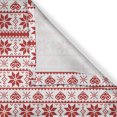 thumbnail image 4 of Ambesonne Christmas Window Valance, Nordic Borders, 54" X 12", Orange White, 4 of 5