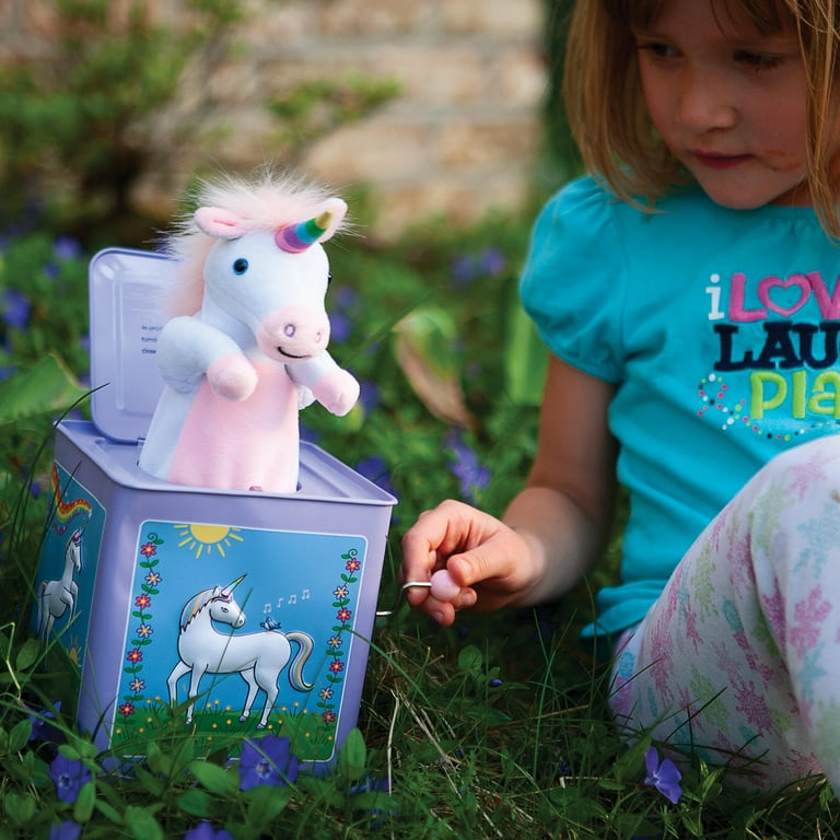 Jack Rabbit Creations Star The Unicorn Jack in The Box Toy, Plush