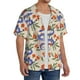 thumbnail image 2 of Fotbe Snake Camisa Estampada de Manga Corta para Hombre, Casual de Verano, Estilo Playero, Sin Arrugas-Large, 2 of 5