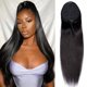thumbnail image 1 of Seelaak Extensiones de cola de caballo Clips con cordón cola de caballo pelo liso 24 pulgadas extensión de cabello humano postizos cola de caballo larga peine negro natural en cola de caballo piezas d, 1 of 5