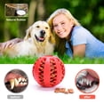 thumbnail image 3 of 3-Pack Rubber Dog Treat Dispensing Balls - Durable Interactive Snack Puzzle Toy, Teeth Cleaning & Educational, Solid Pattern, All Breed Sizes Compatible, Non-Toxic Material, No Battery Needed, 3 of 5