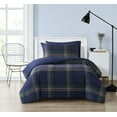 thumbnail image 3 of Truly Soft Bronson Plaid Comforter Set Multiple Polyester 3-Piece Full/Queen Comforter Set, plaid themed, for Men and Women, OEKO-TEX Certified Confidence, 3 of 9