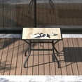 thumbnail image 2 of Domi Outdoor Patio Dining Table Square Metal Table with Umbrella Hole and Wood-Look Tabletop for Porch,Garden,Backyard,Balcony(37''x37''), 2 of 8