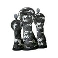 thumbnail image 2 of Golf Club Head Cover Anti Scratch Golf Cue Protect Case Golf Club Protectors 3pcs Black, 2 of 8