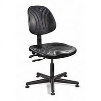 Bevco Polyurethane Desk Chair, 15" to 20", No Arms, Black 7001D