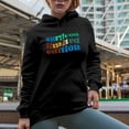 thumbnail image 2 of Surgeon Limited Edition, Medical Profession Themed, Groovy Retro Wavy Text Merch Gift, Black Hooded Sweatshirt or Hoodie, Small, 2 of 5
