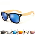 thumbnail image 2 of Gafas de sol coloridas con película de color de bambú para hombres y mujeres Gafas de sol de PC con patas de bambú, 2 of 4