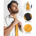 thumbnail image 5 of Vittorio Farina Solid Satin Zipper Necktie, 5 of 62