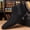 Black, variant on Men's Ankle Chelsea Boots - Faux Upper, Slip-On Elastic Side Panels, Low Block Heel, Casual Dress Footwear for Daily Wear & Business Casual
