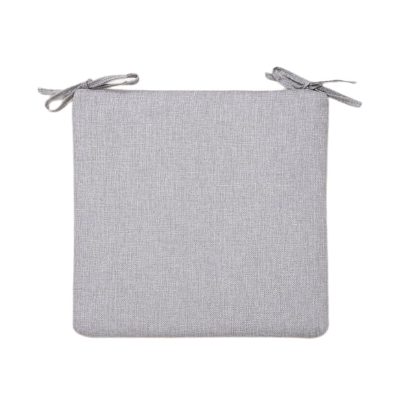 Tainini Gray Seat Cushion for Kids-16 Inch Seat Cushion Thin Linen Round Cushion for Chair Living Room Balcony Playing