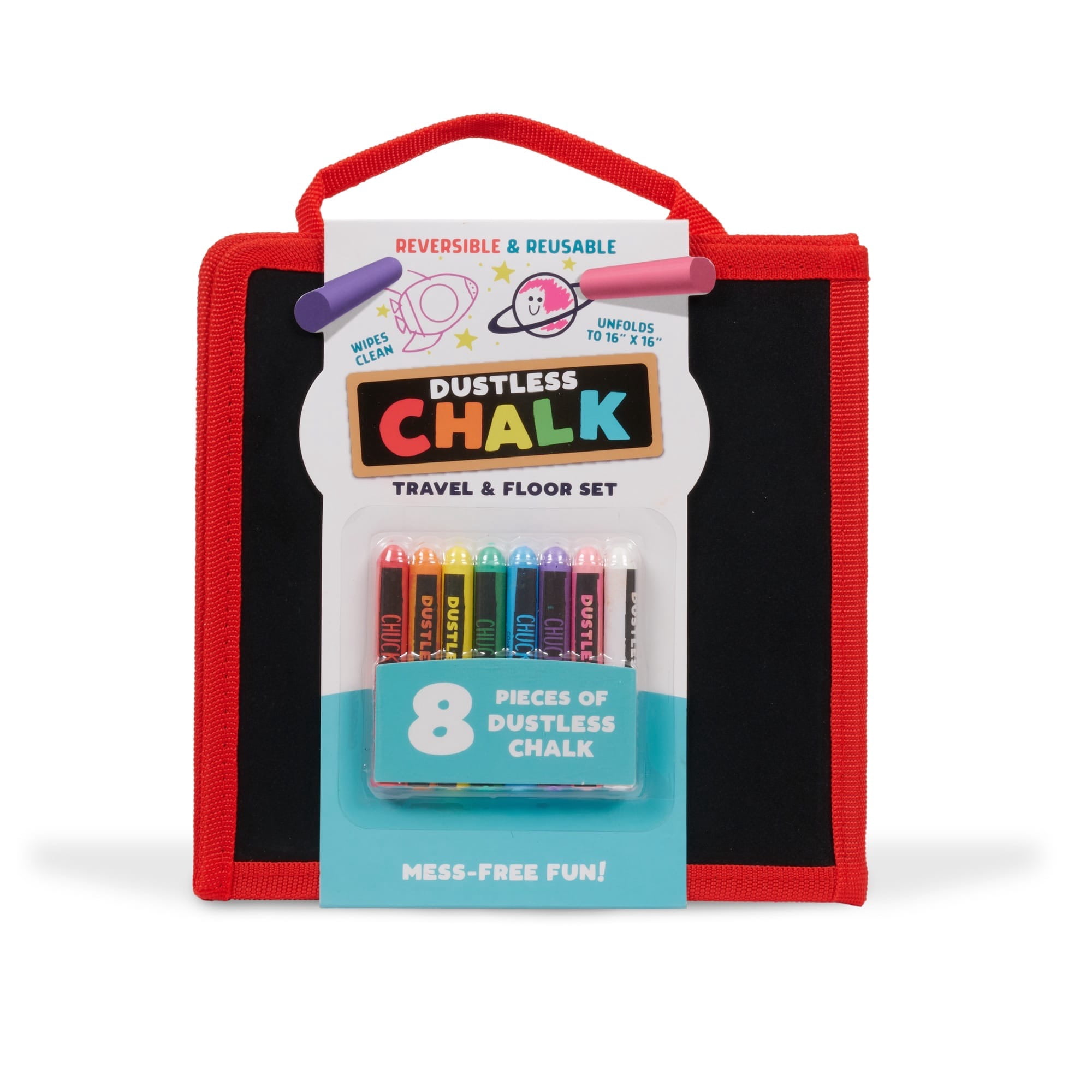 Chuckle & Roar Dustless Chalk, Travel & Floor Set for Children Ages 3 and Up, by Buffalo Games