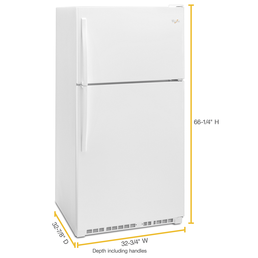 Whirlpool WRT311FZDW 20.5 Cu. Ft. White Top Freezer Refrigerator - image 4 of 4